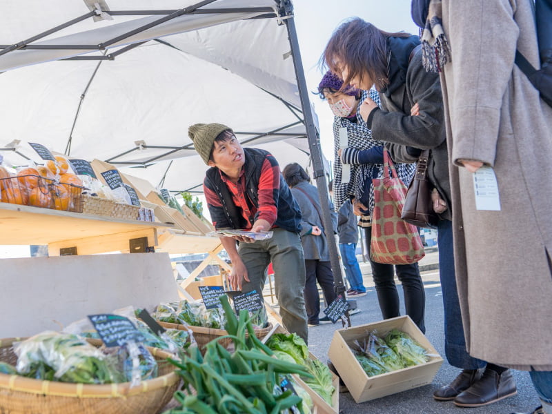 画像：販売の様子